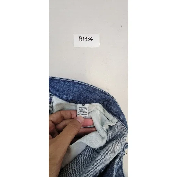 Simply Vera Vera Wang Women's Blue Straight Leg Jeans Size 12 - Picture 4 of 5